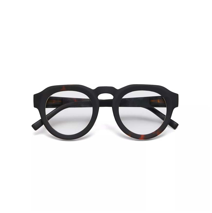 Occhiali da lettura tondi nero graduazione 2.50 blu light filters lens OKKIA OK042B3H 2.50botteghe aperte OCCHIALI