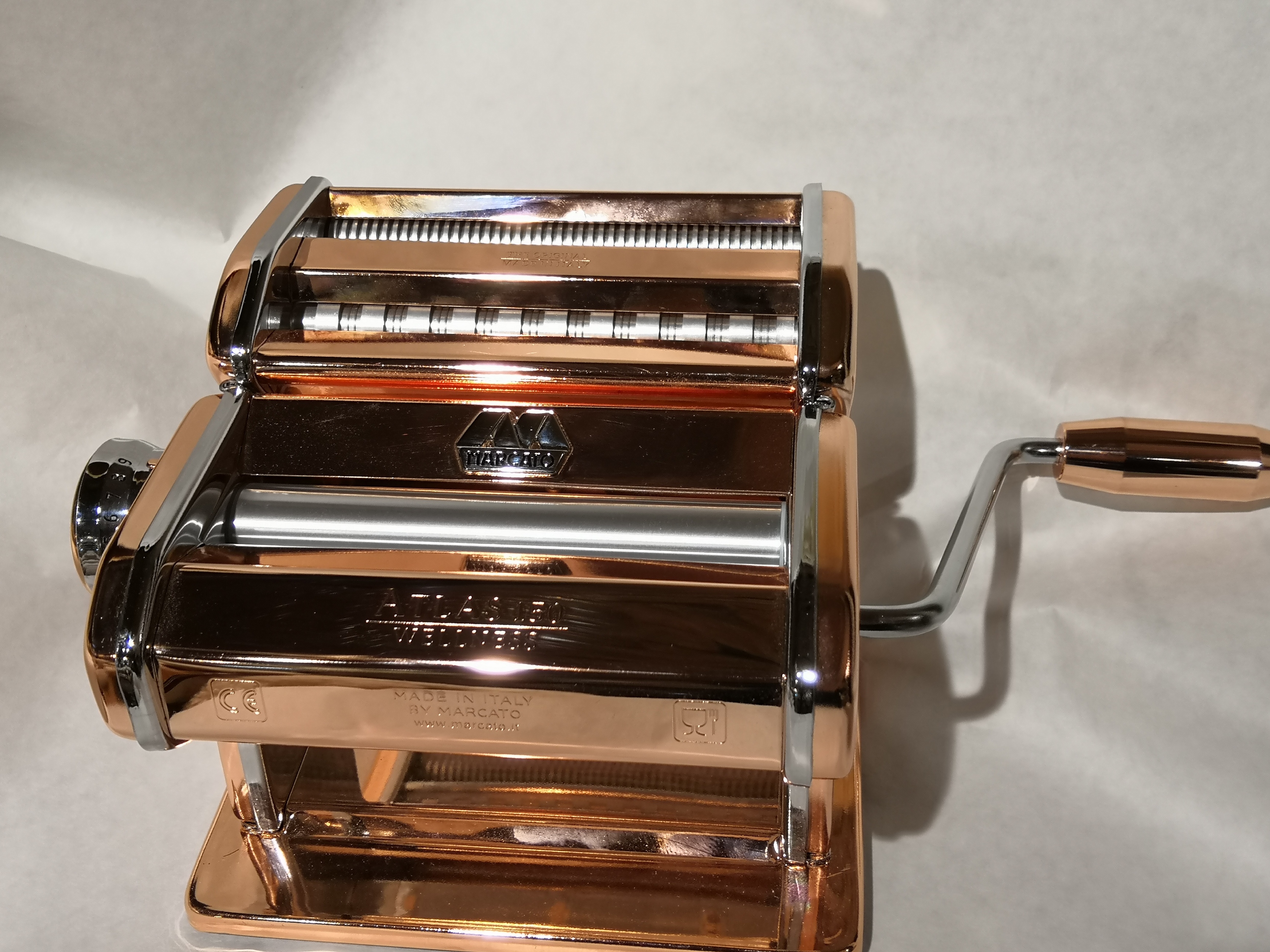 Marcato Atlas 150 Copper Wrapped Steel Pasta Machine Maker - THE BEACH PLUM  COMPANY