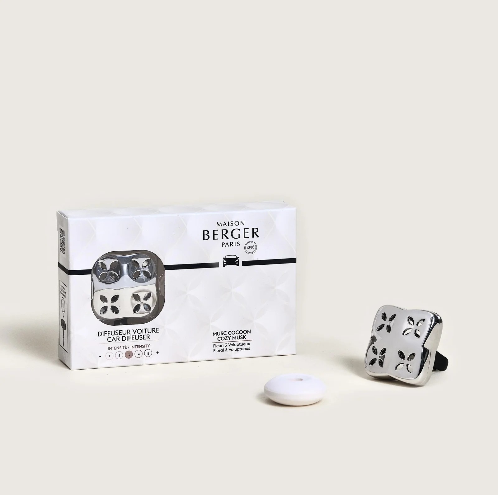 Cosy + ricarica Musc Cocoon diffusore auto Maison Berger
