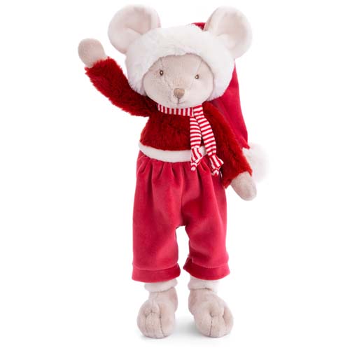 Peluche Christmas Henry Rosso 30cm Bukowski topino natalizio morbido regalo Natale