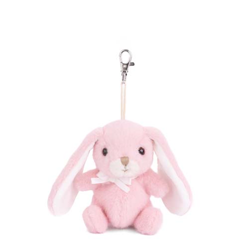 Portachiave Bouncy Bunny Rosa Bukowski Jumbo Bag Charm peluche coniglio morbido