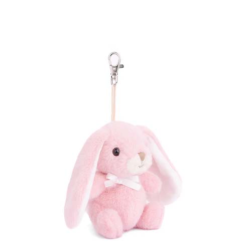Portachiave Bouncy Bunny Rosa Bukowski – Jumbo Bag Charm Morbido e Idea Regalo - immagine 2