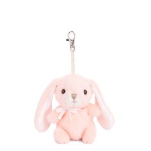 Portachiave Bouncy Bunny Pink Peach Bukowski Jumbo Bag Charm peluche coniglio morbido