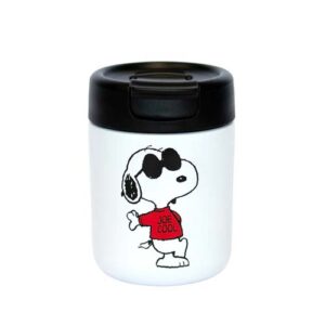 Tazza termica Snoopy Stay Cool 350ml in acciaio inox 304 a doppia parete, coperchio ermetico e design Peanuts® a rilievo