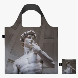 Borsa riciclata LOQI con stampa del David di Michelangelo eco friendly