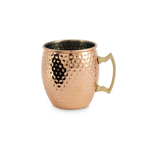 Moscow Mule Mug in acciaio placcato rame con effetto martellato 500 ml WD Lifestyle